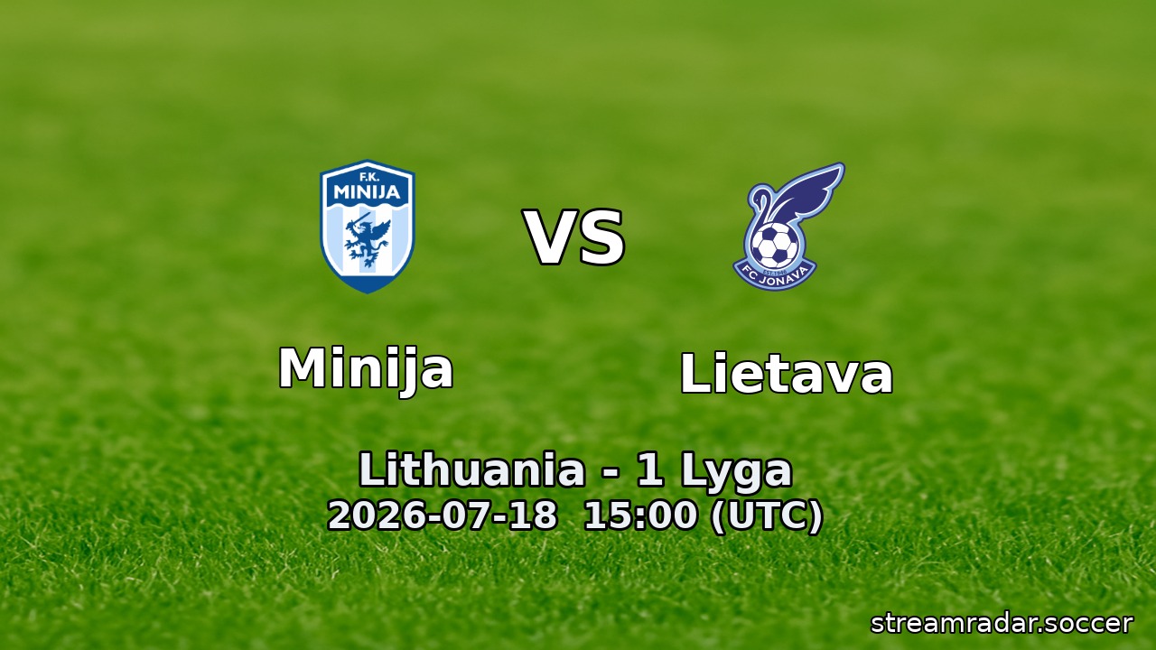 Minija vs Lietava