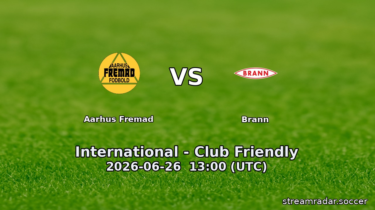 Aarhus Fremad vs Brann