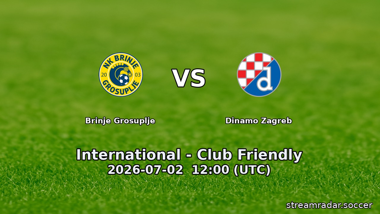 Brinje Grosuplje vs Dinamo Zagreb