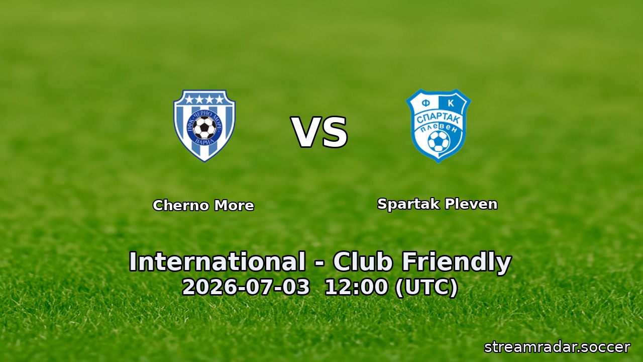Cherno More vs Spartak Pleven