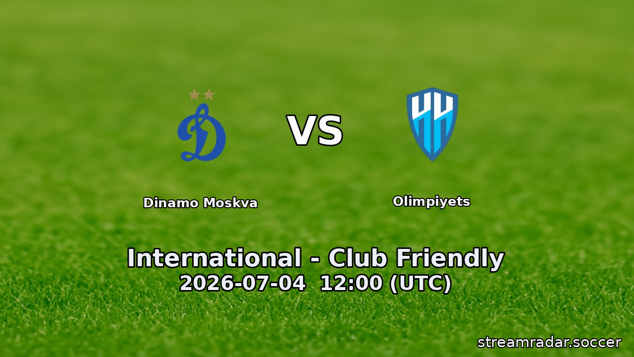 Dinamo Moskva vs Olimpiyets