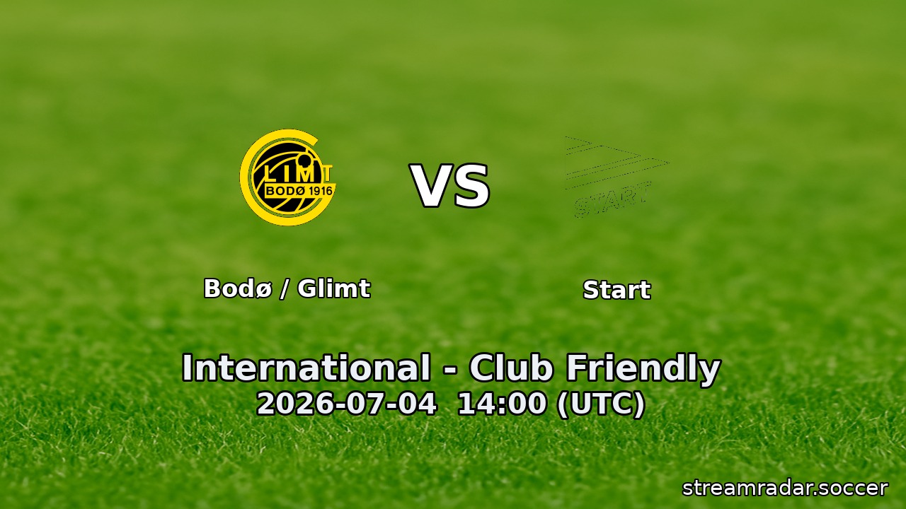 Bodø / Glimt vs Start