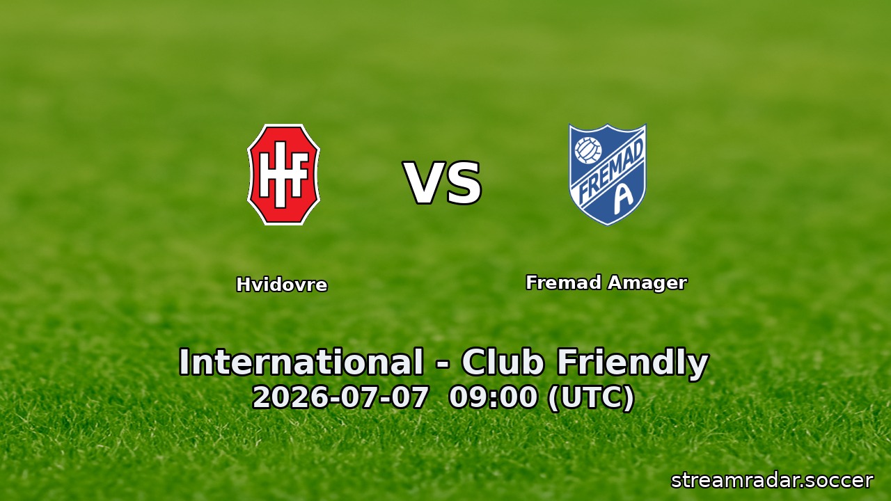 Hvidovre vs Fremad Amager