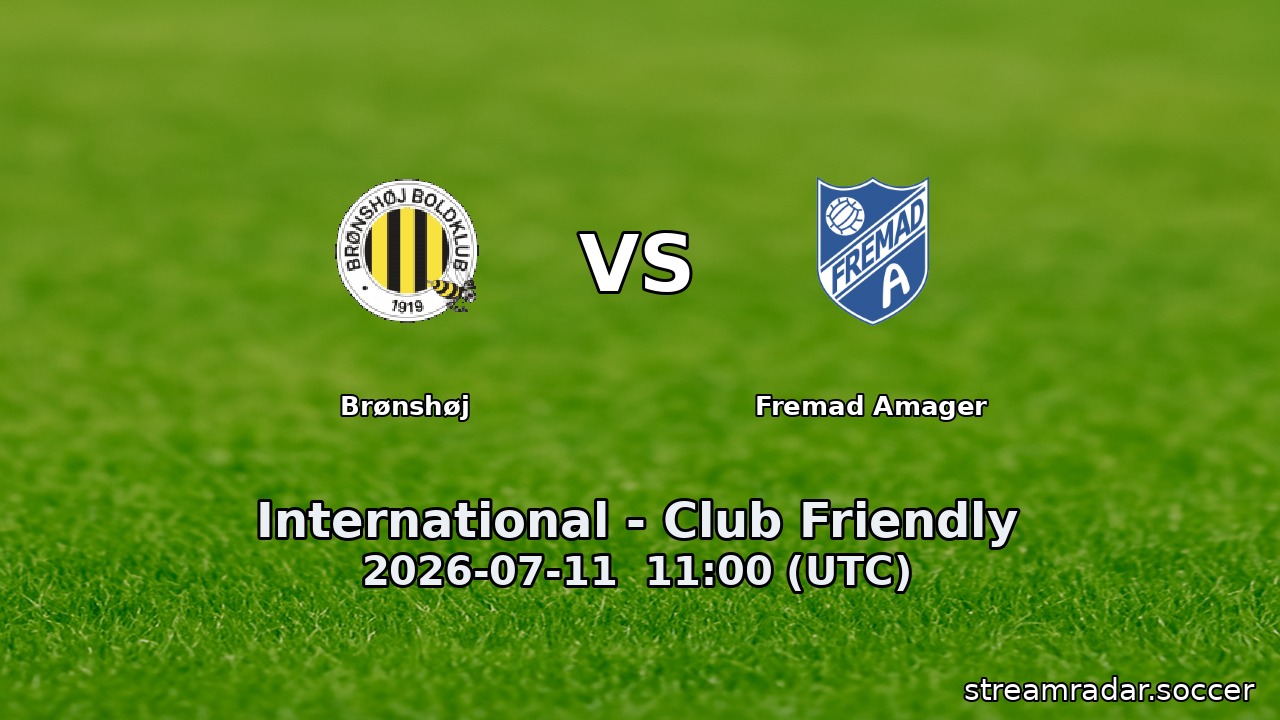 Brønshøj vs Fremad Amager