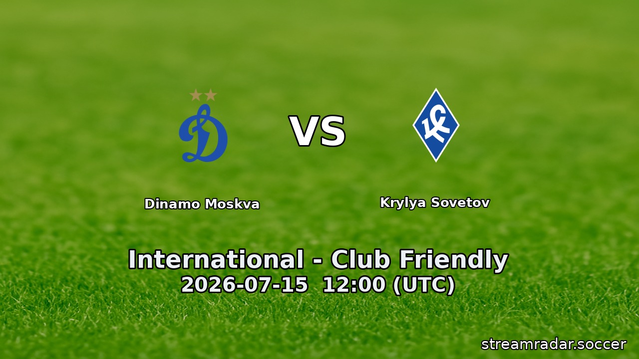 Dinamo Moskva vs Krylya Sovetov