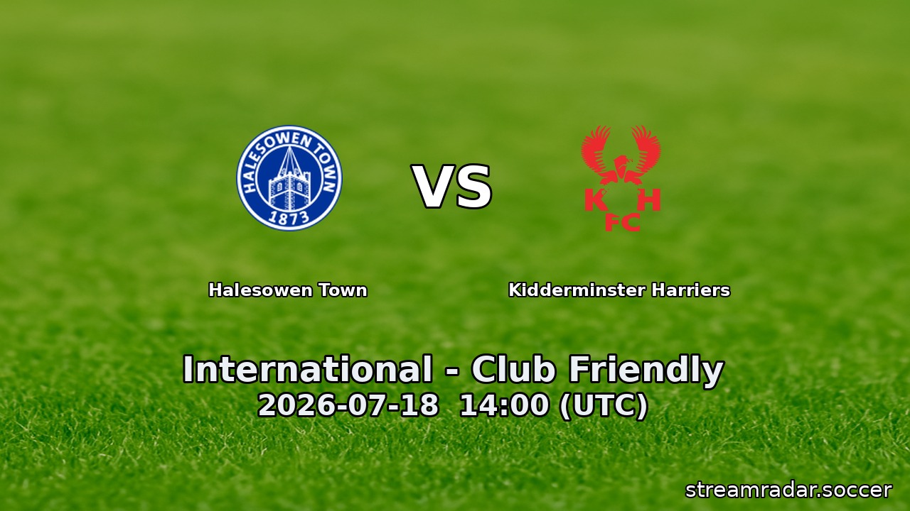 Halesowen Town vs Kidderminster Harriers