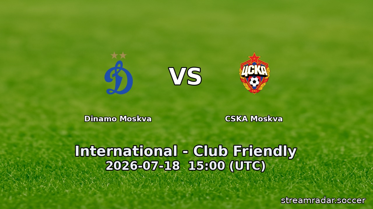 Dinamo Moskva vs CSKA Moskva
