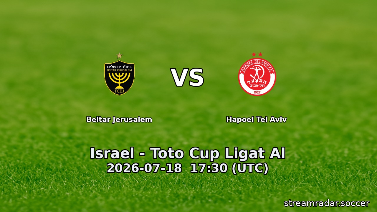 Beitar Jerusalem vs Hapoel Tel Aviv