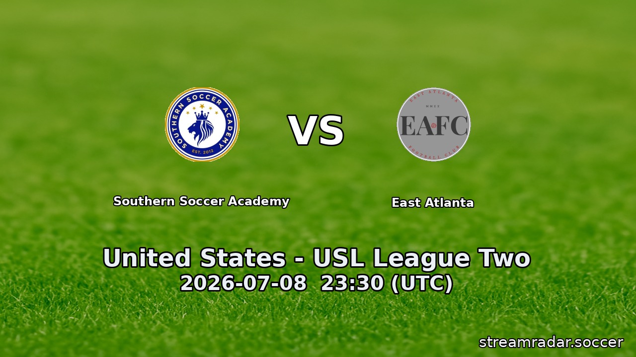 Southern Soccer Academy vs East Atlanta