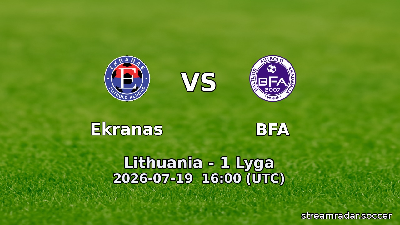 Ekranas vs BFA