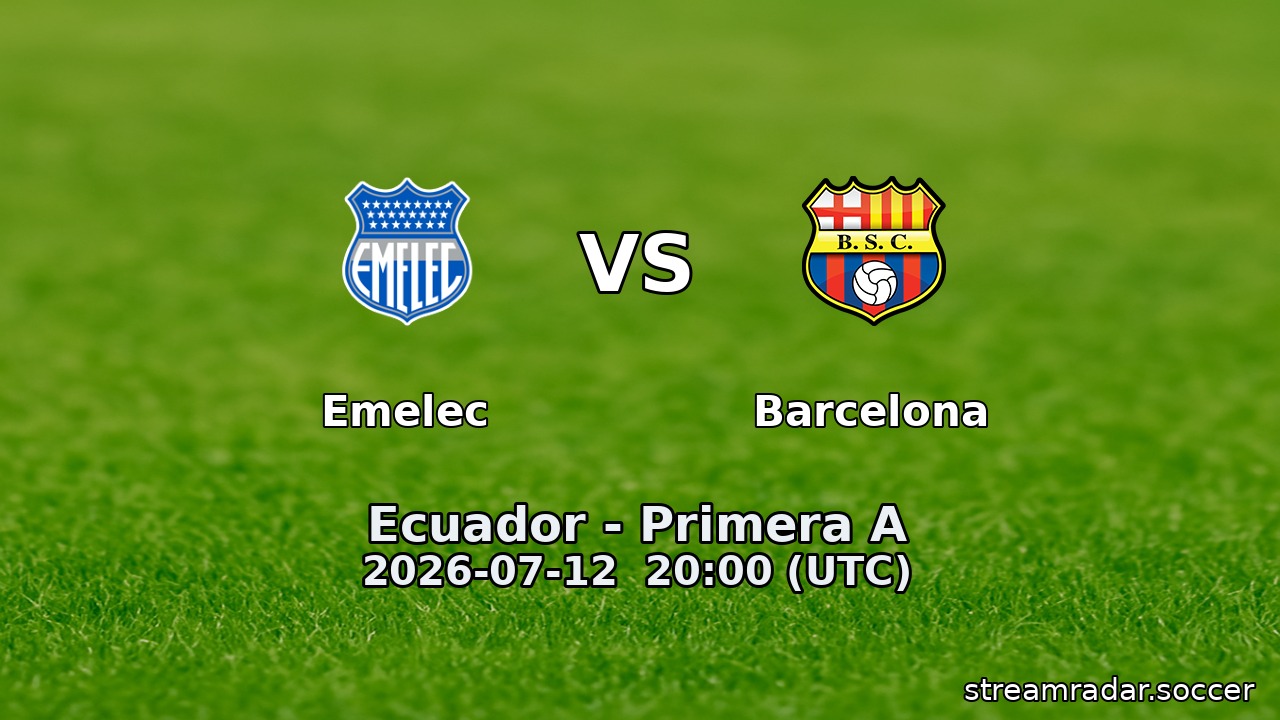 Emelec vs Barcelona