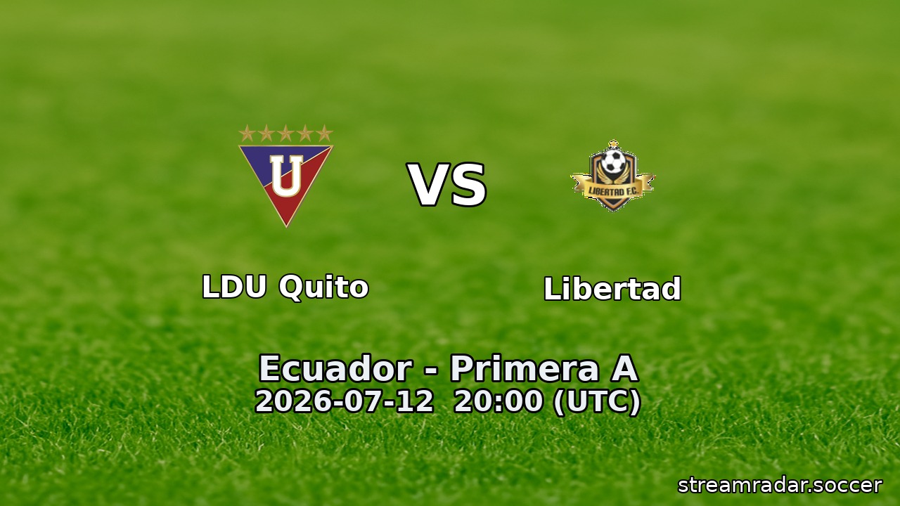 LDU Quito vs Libertad