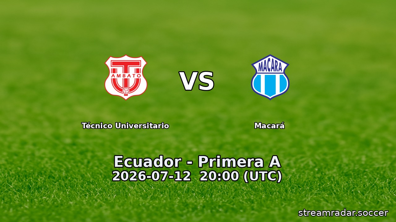 Técnico Universitario vs Macará