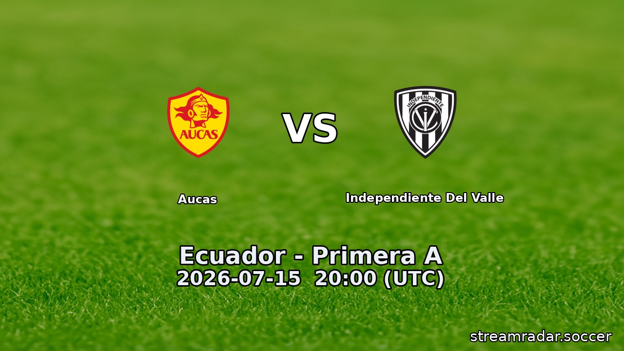 Aucas vs Independiente Del Valle