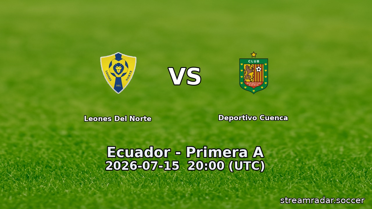 Leones Del Norte vs Deportivo Cuenca
