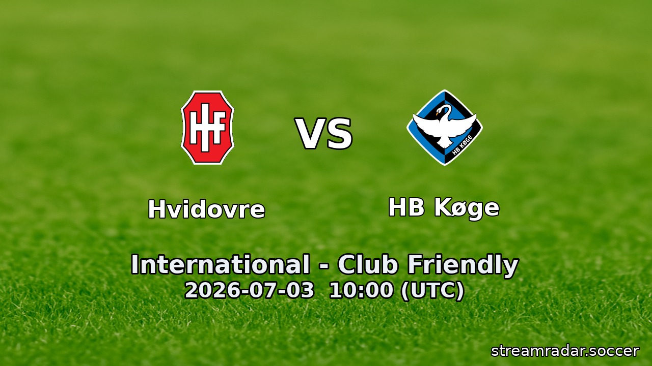Hvidovre vs HB Køge