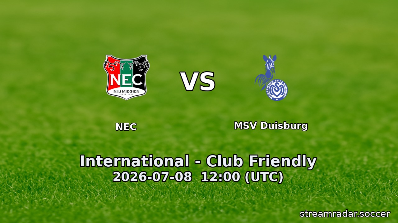 NEC vs MSV Duisburg