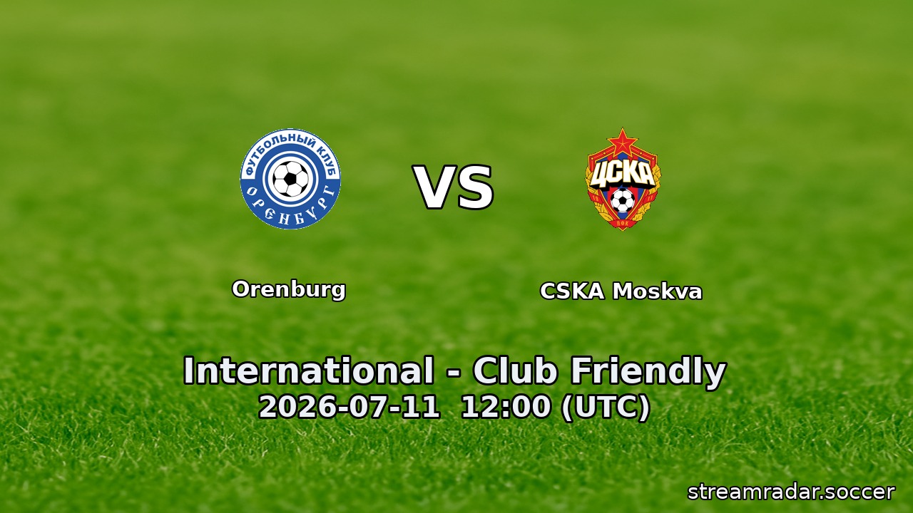 Orenburg vs CSKA Moskva