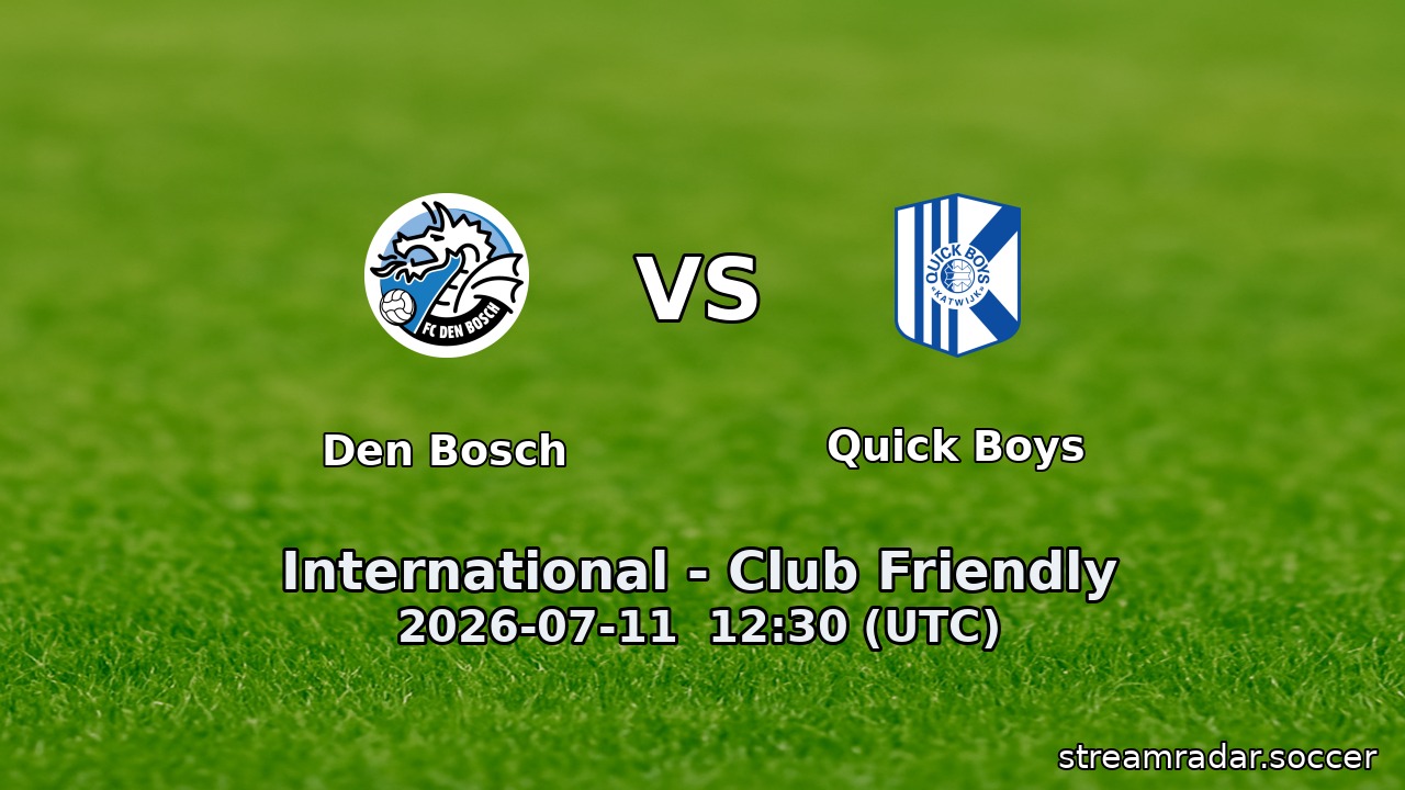 Den Bosch vs Quick Boys