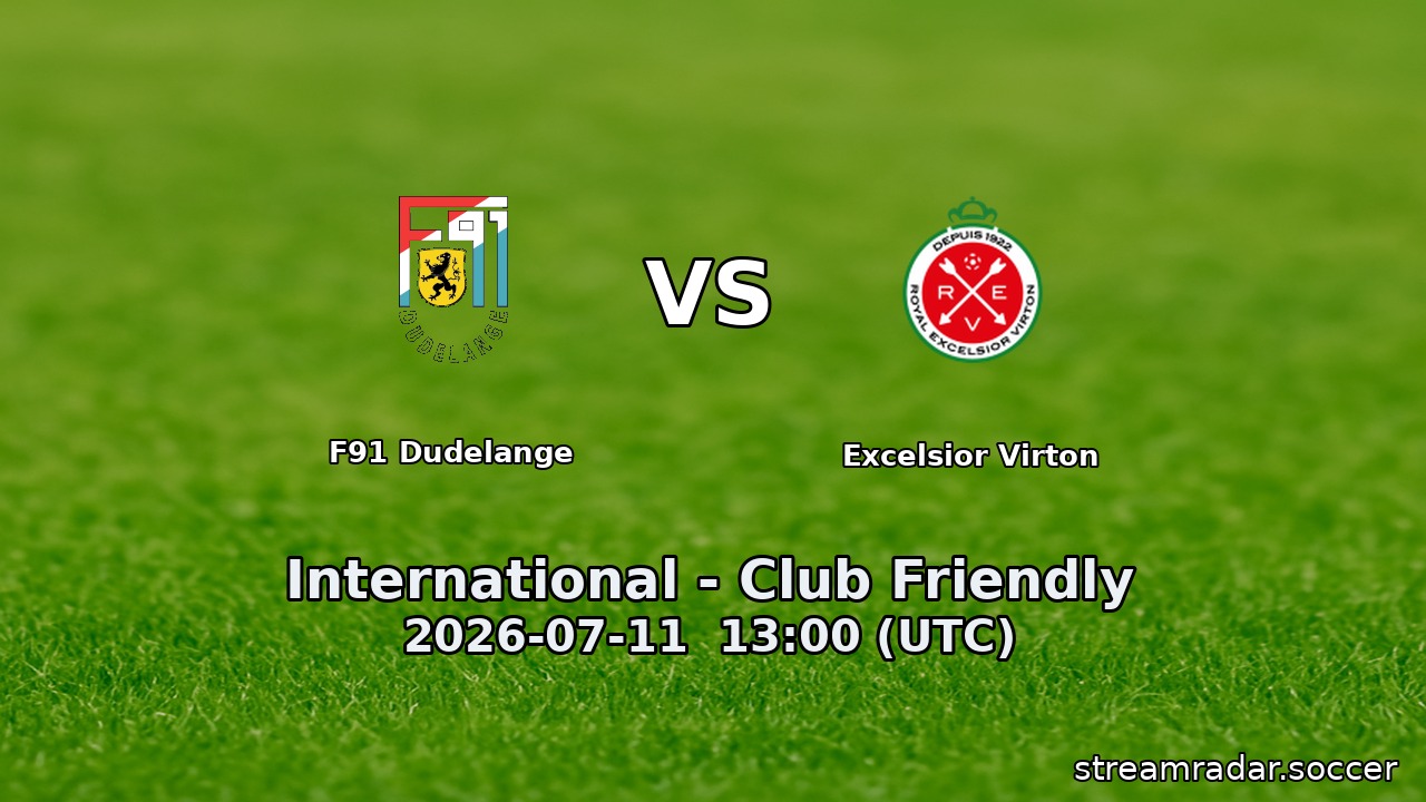 F91 Dudelange vs Excelsior Virton
