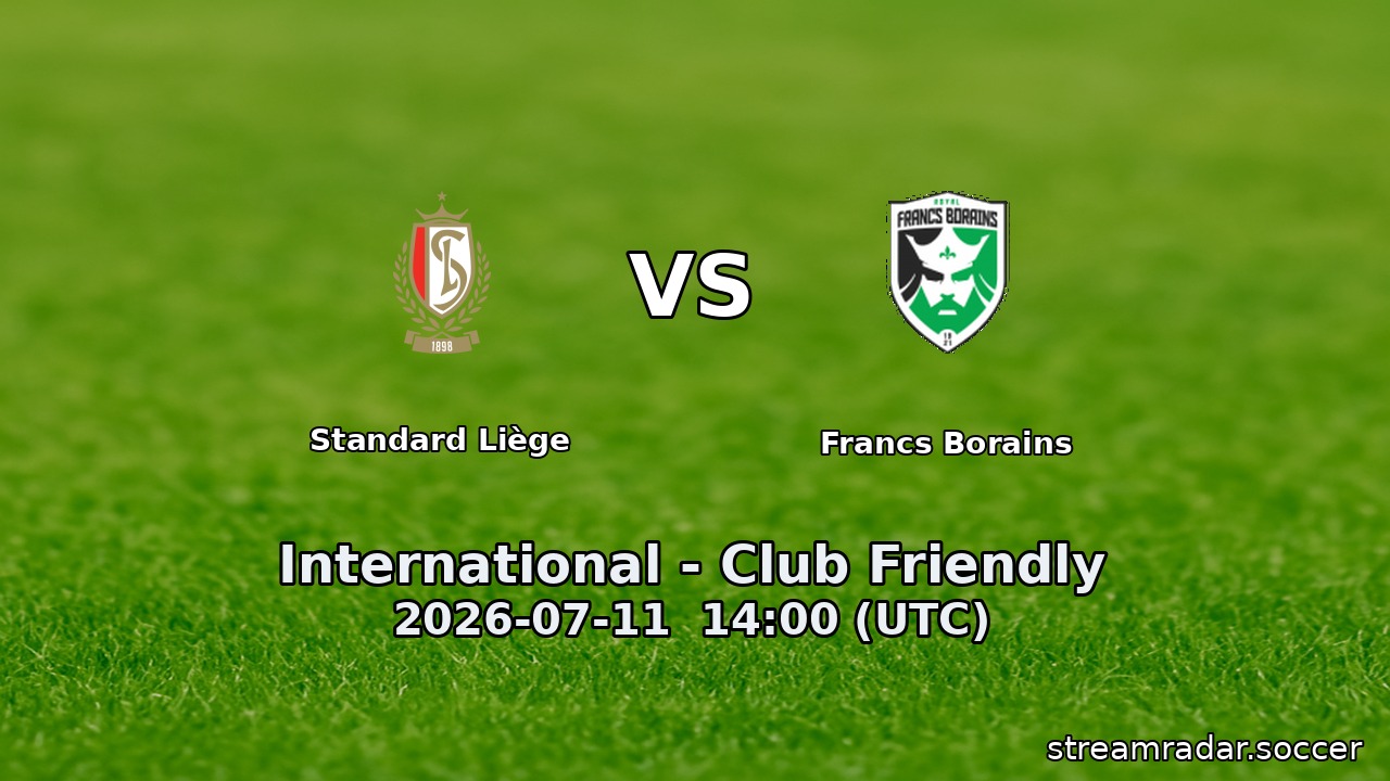 Standard Liège vs Francs Borains