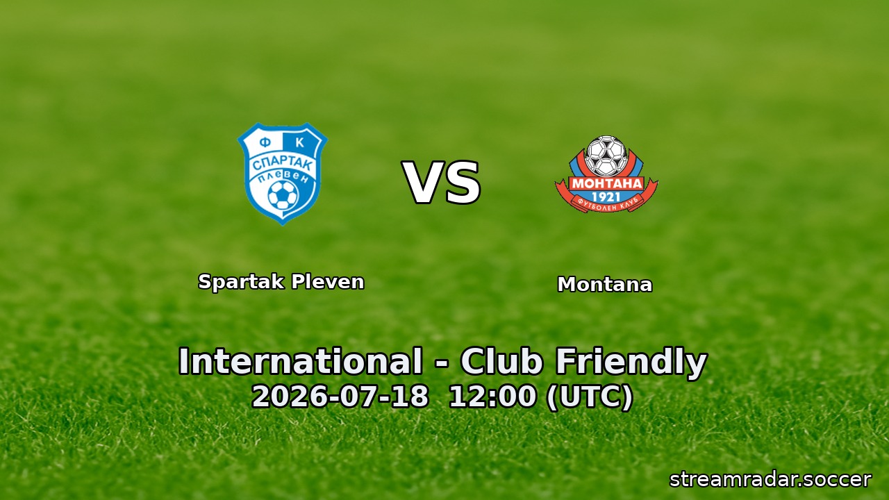 Spartak Pleven vs Montana