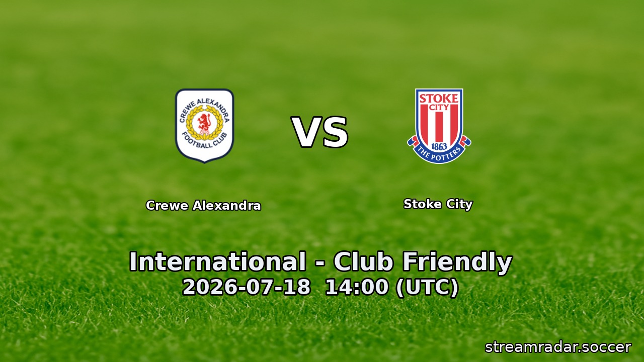 Crewe Alexandra vs Stoke City