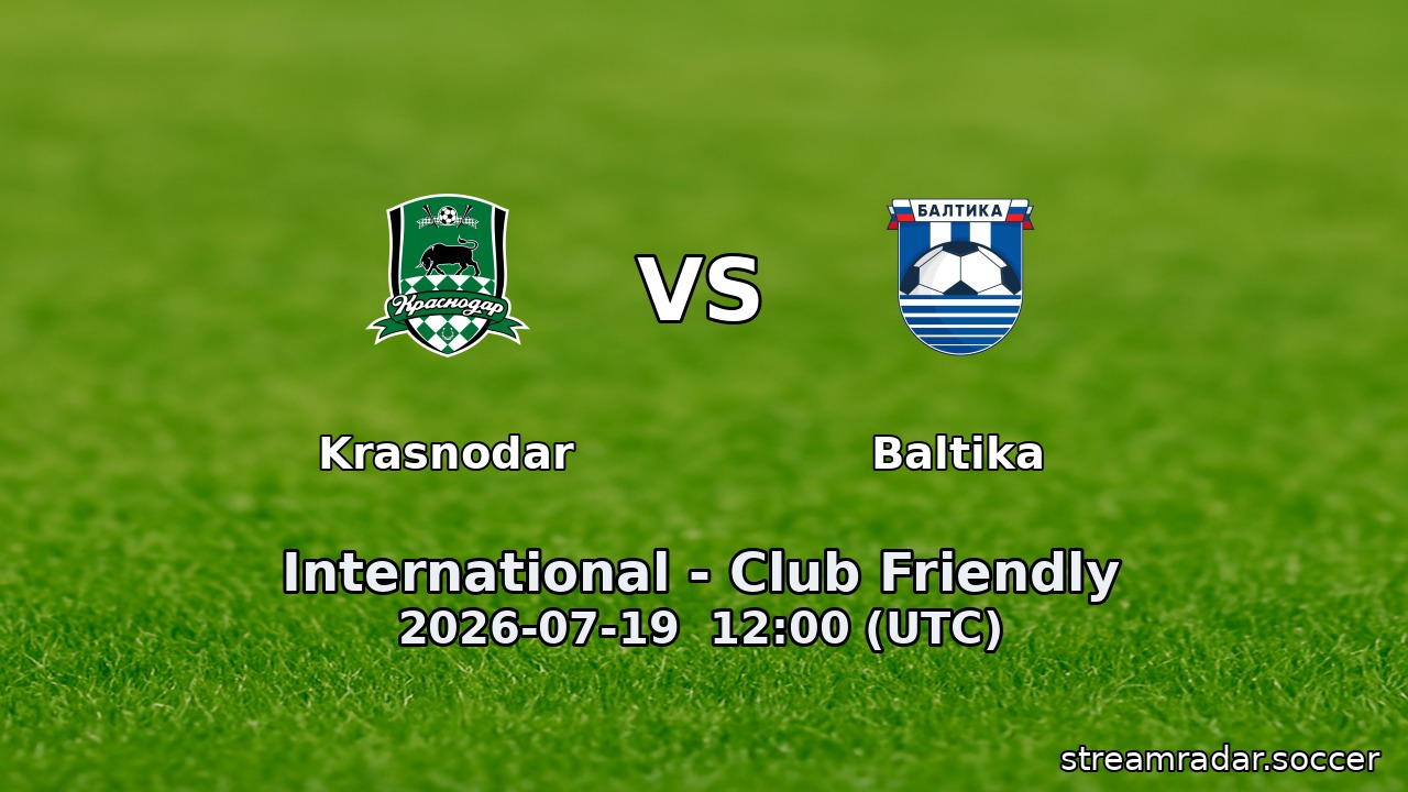 Krasnodar vs Baltika