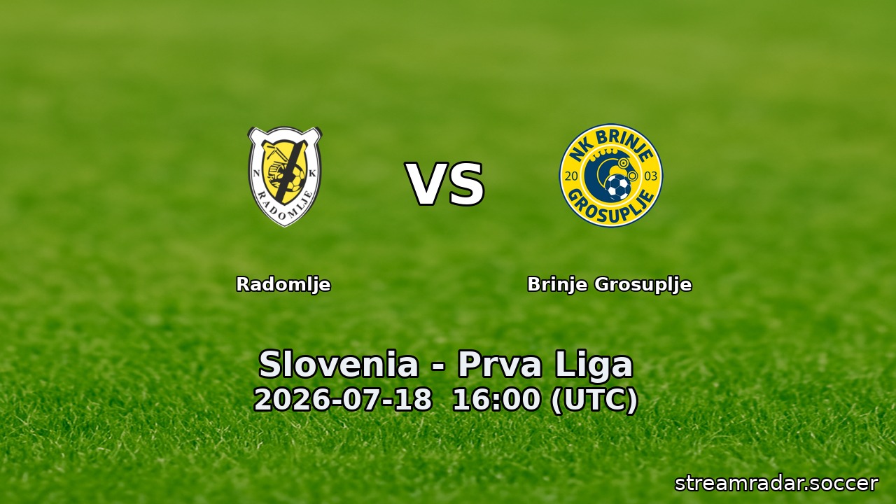 Radomlje vs Brinje Grosuplje