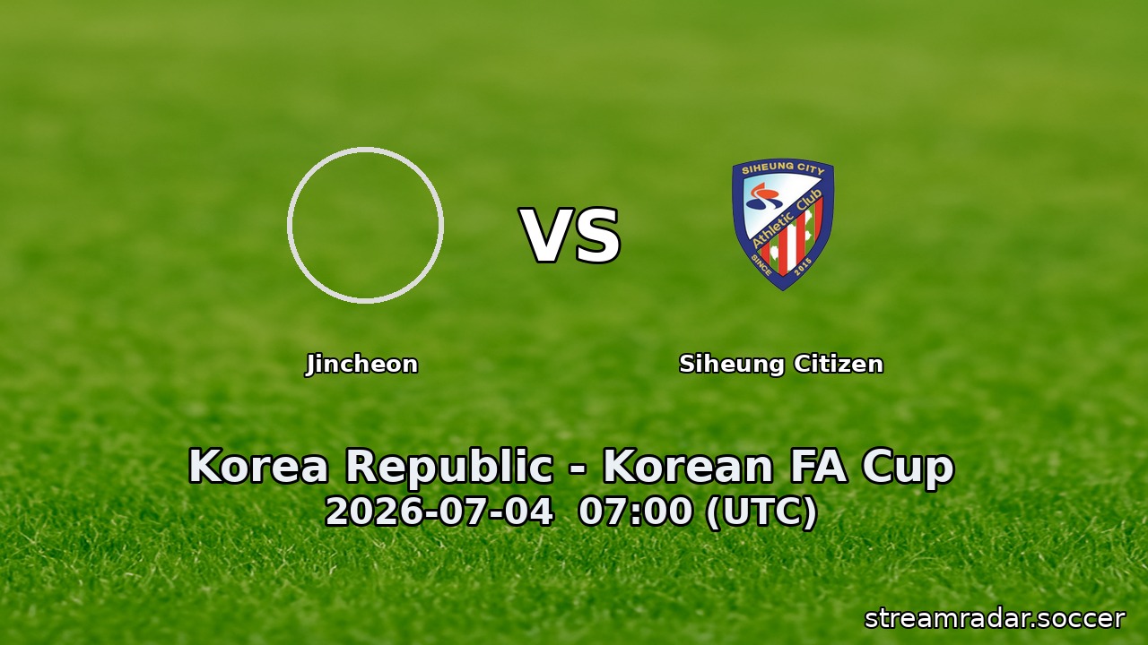 Jincheon vs Siheung Citizen