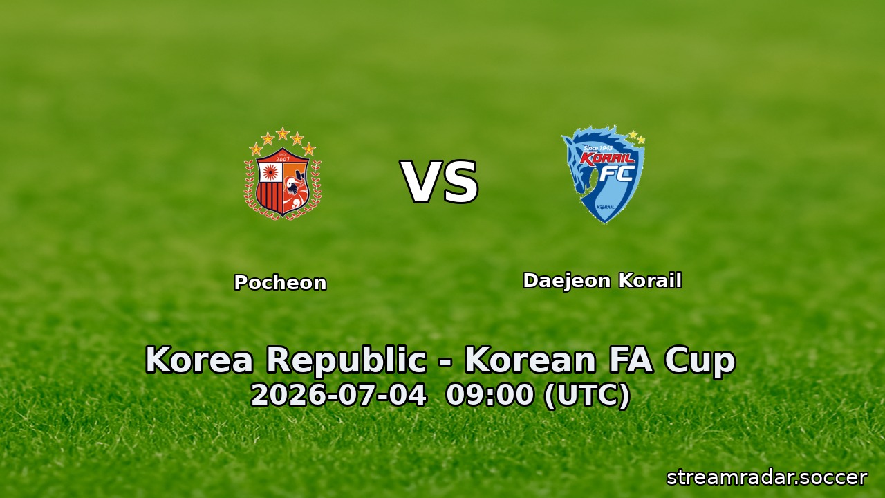 Pocheon vs Daejeon Korail