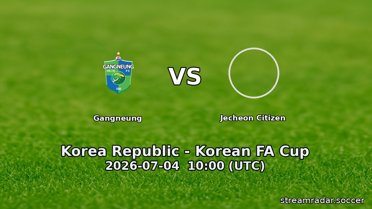 Gangneung vs Jecheon Citizen