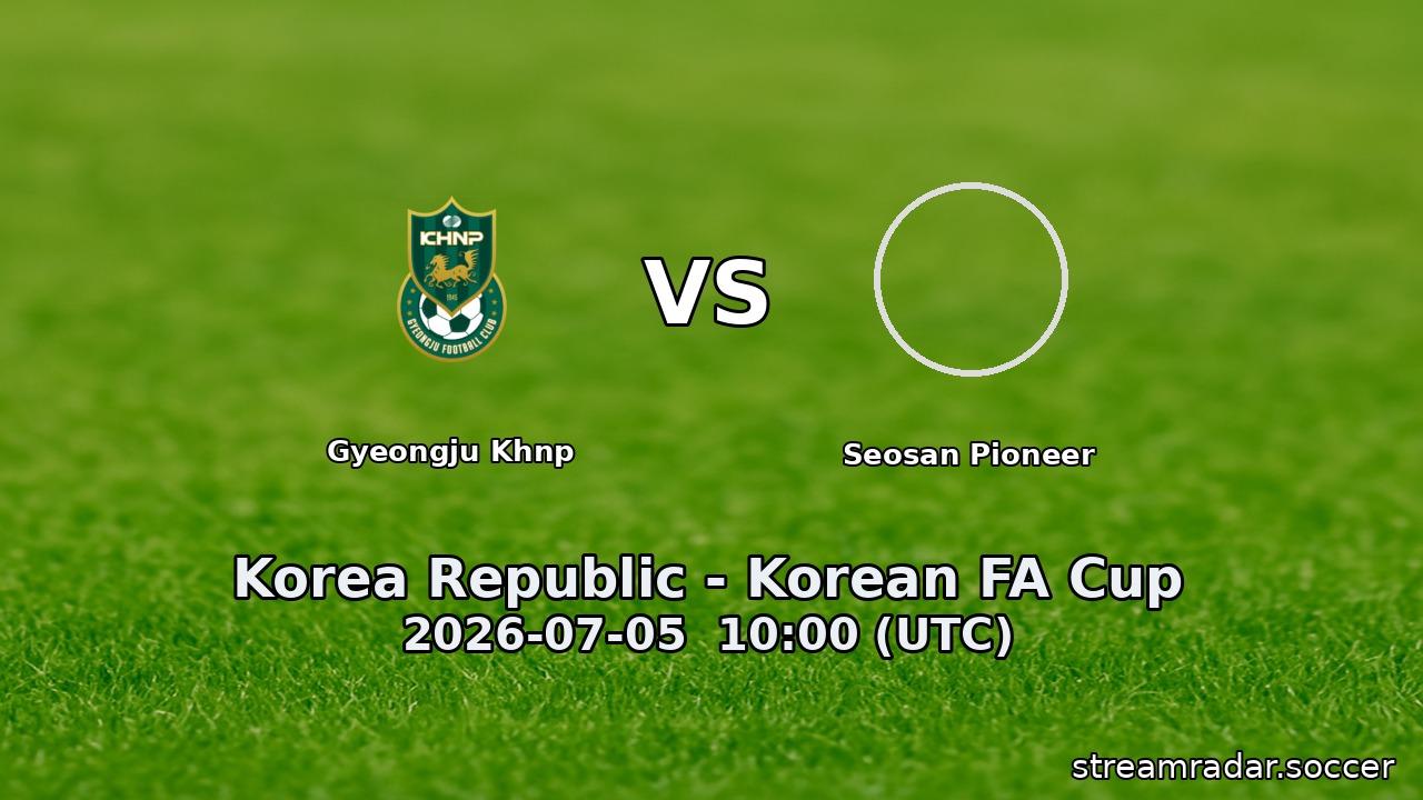 Gyeongju Khnp vs Seosan Pioneer