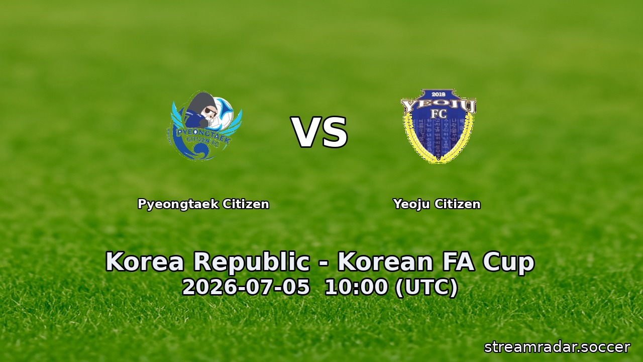 Pyeongtaek Citizen vs Yeoju Citizen