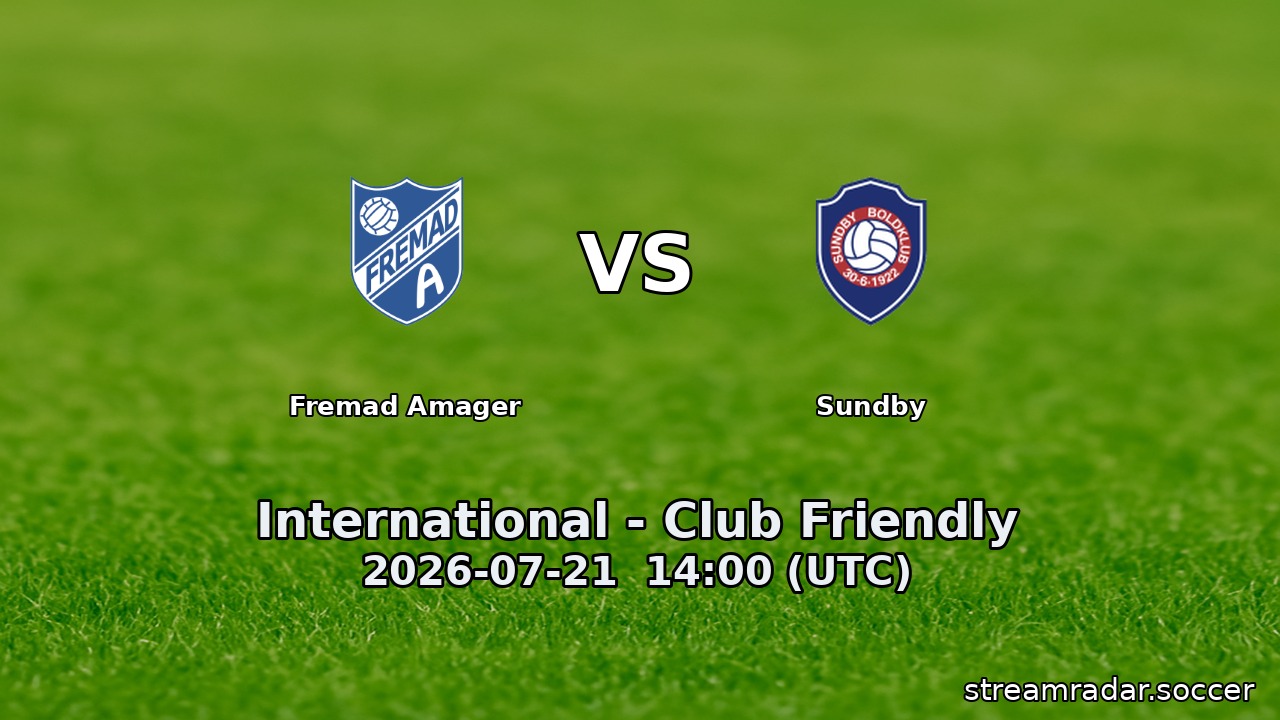 Fremad Amager vs Sundby