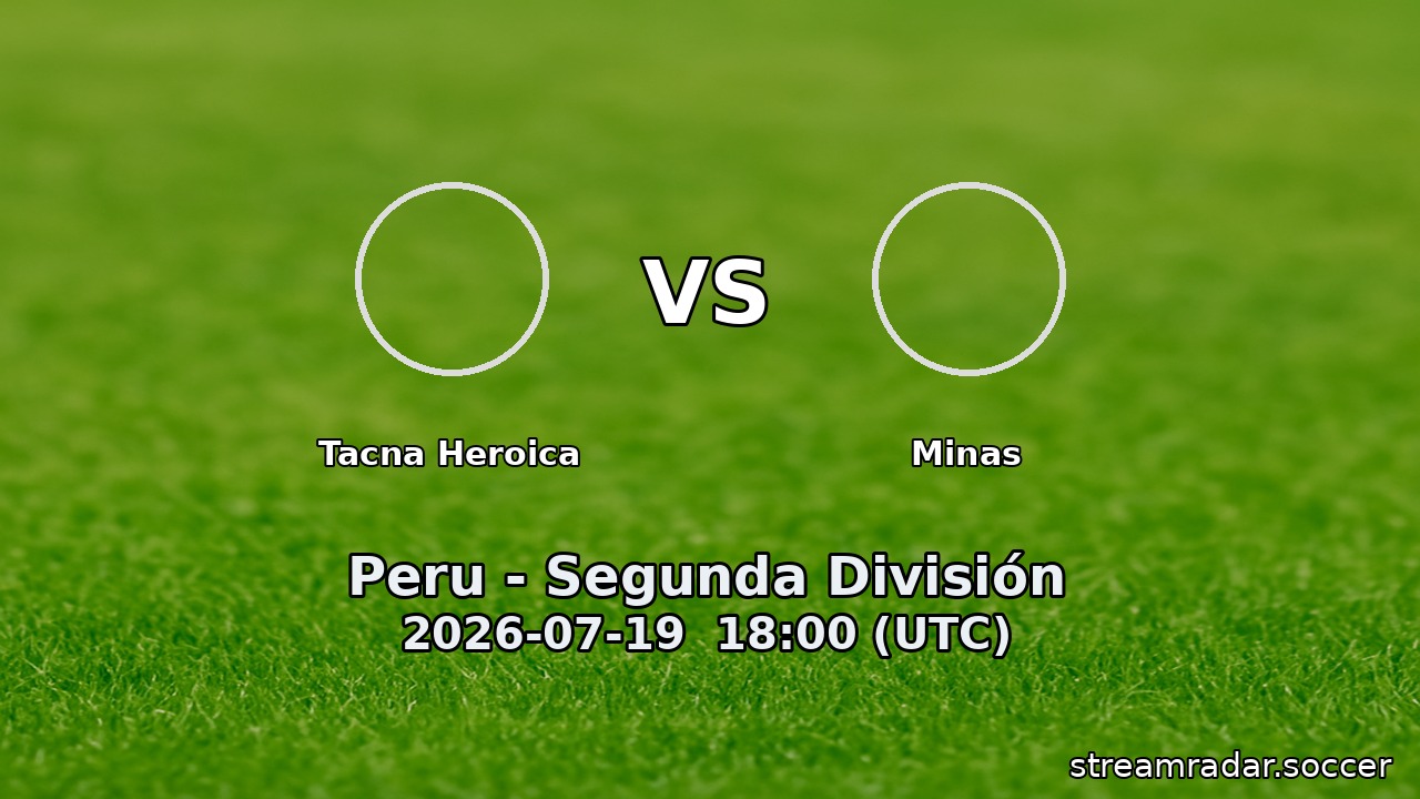 Tacna Heroica vs Minas