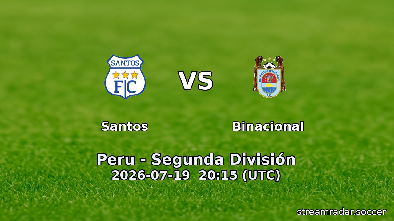 Santos vs Binacional