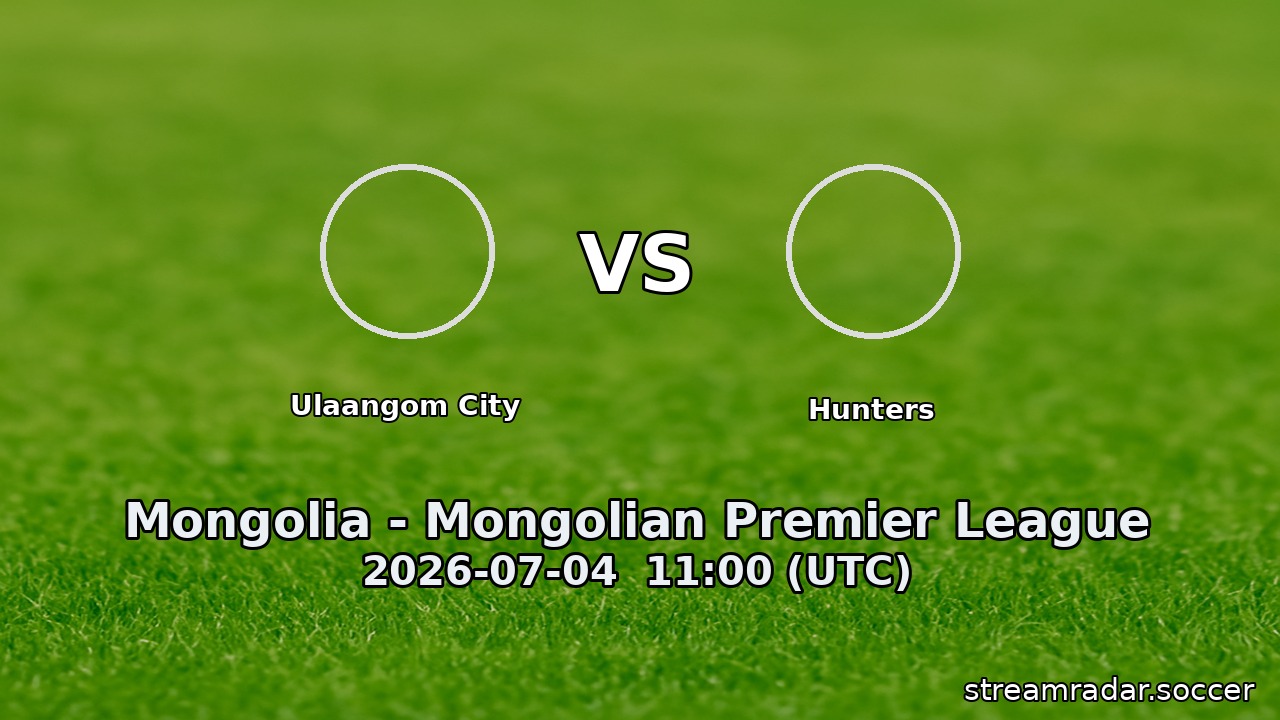 Ulaangom City vs Hunters