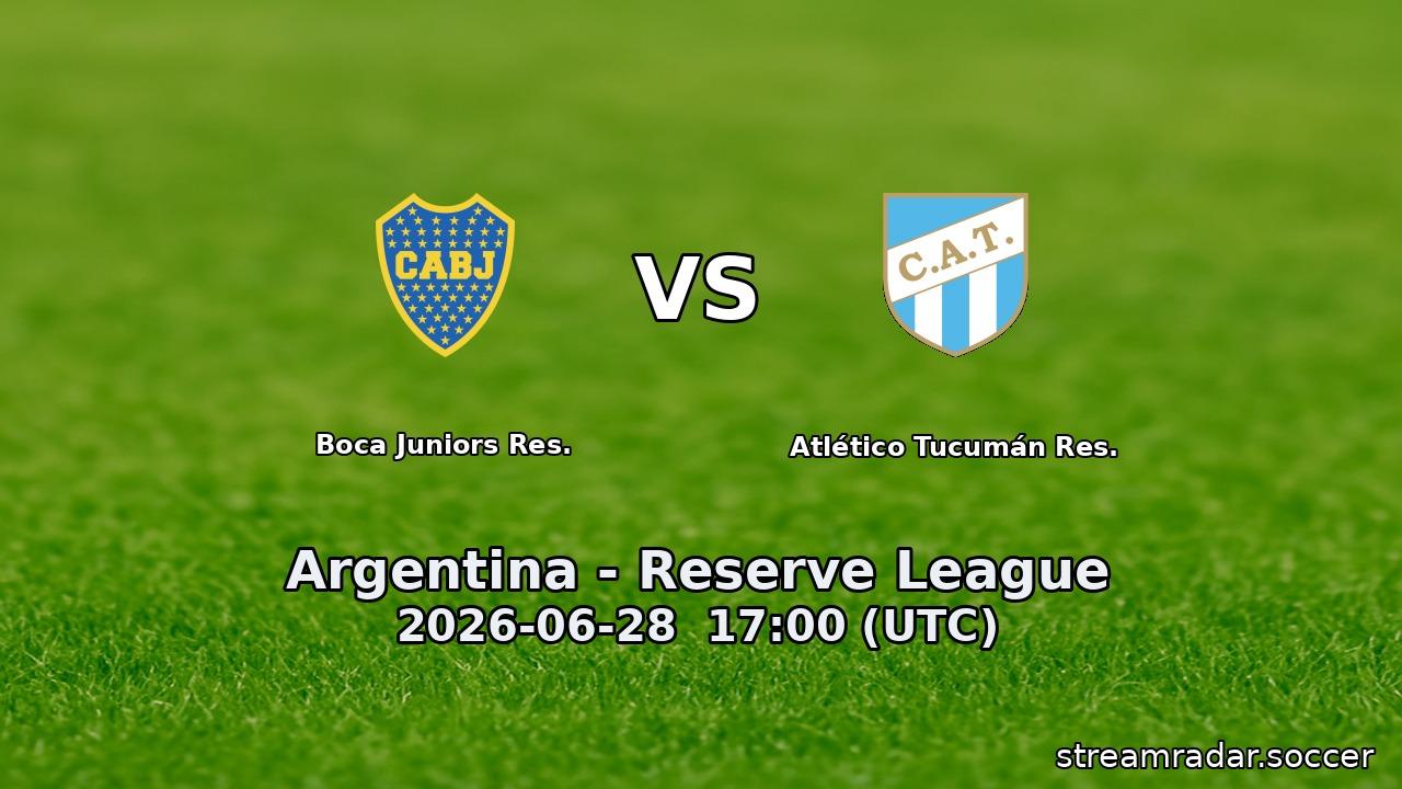 Boca Juniors Res. vs Atlético Tucumán Res.