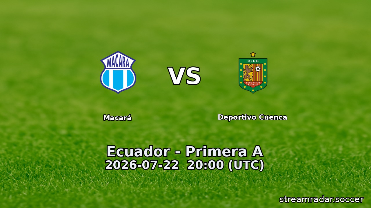 Macará vs Deportivo Cuenca