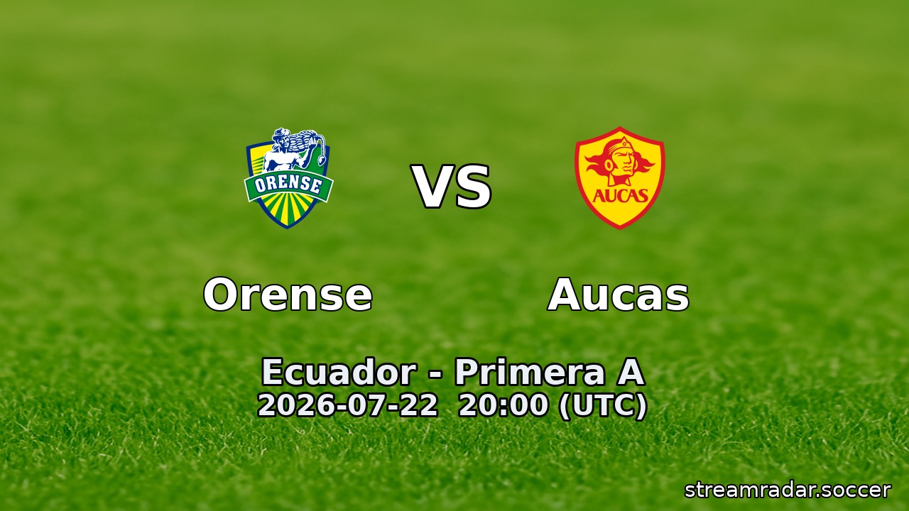 Orense vs Aucas