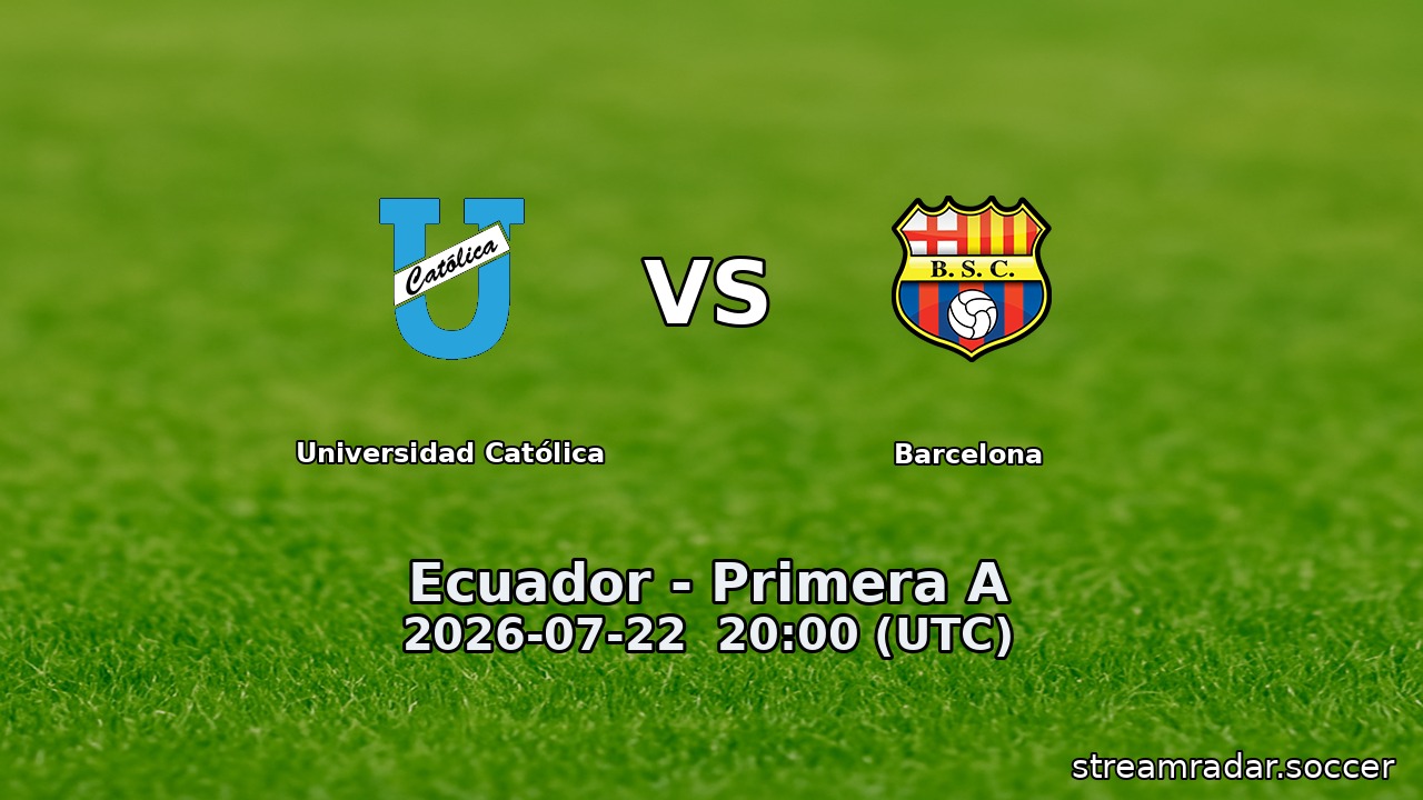 Universidad Católica vs Barcelona
