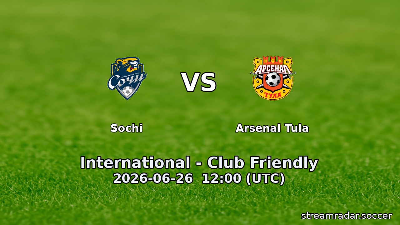 Sochi vs Arsenal Tula