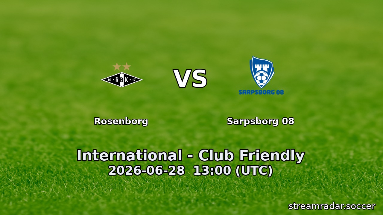 Rosenborg vs Sarpsborg 08