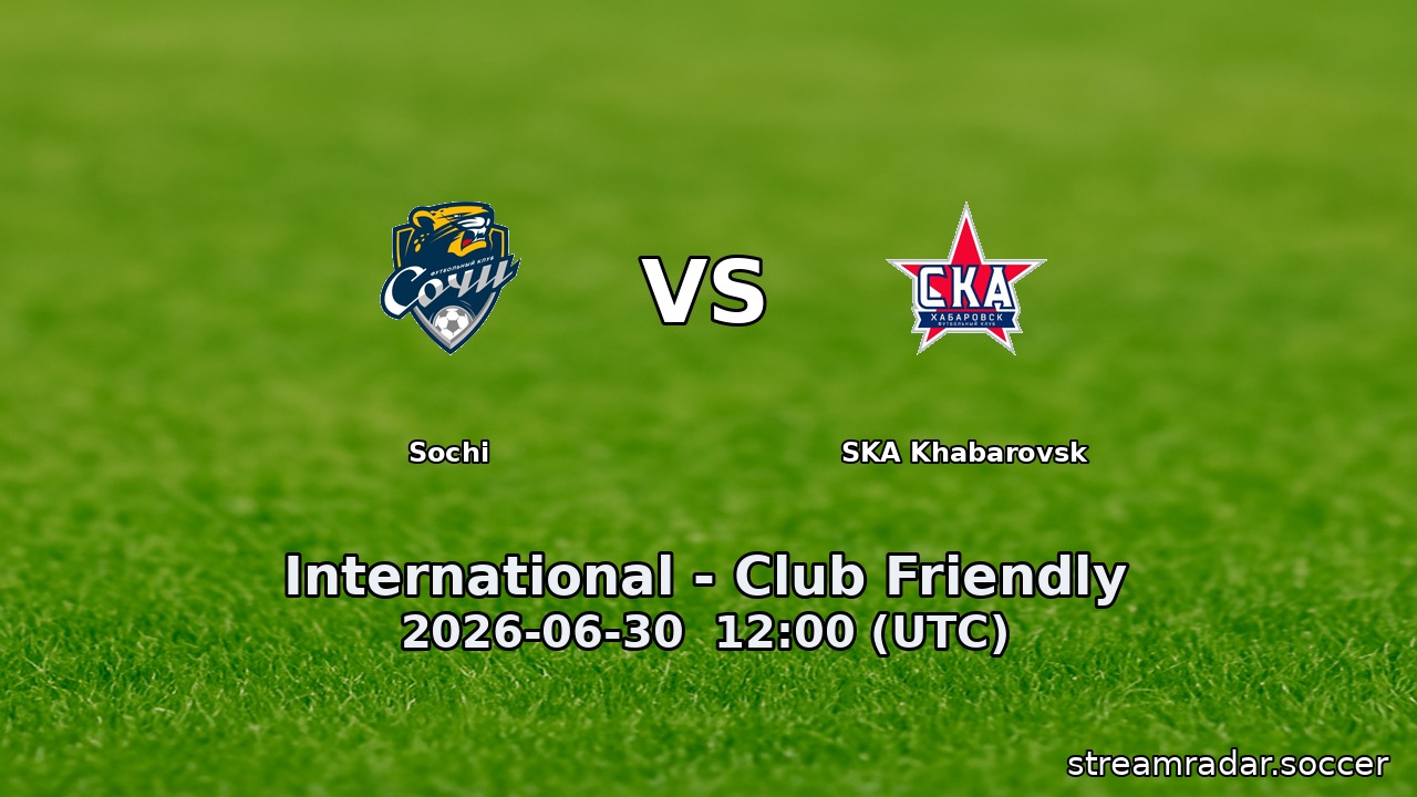 Sochi vs SKA Khabarovsk