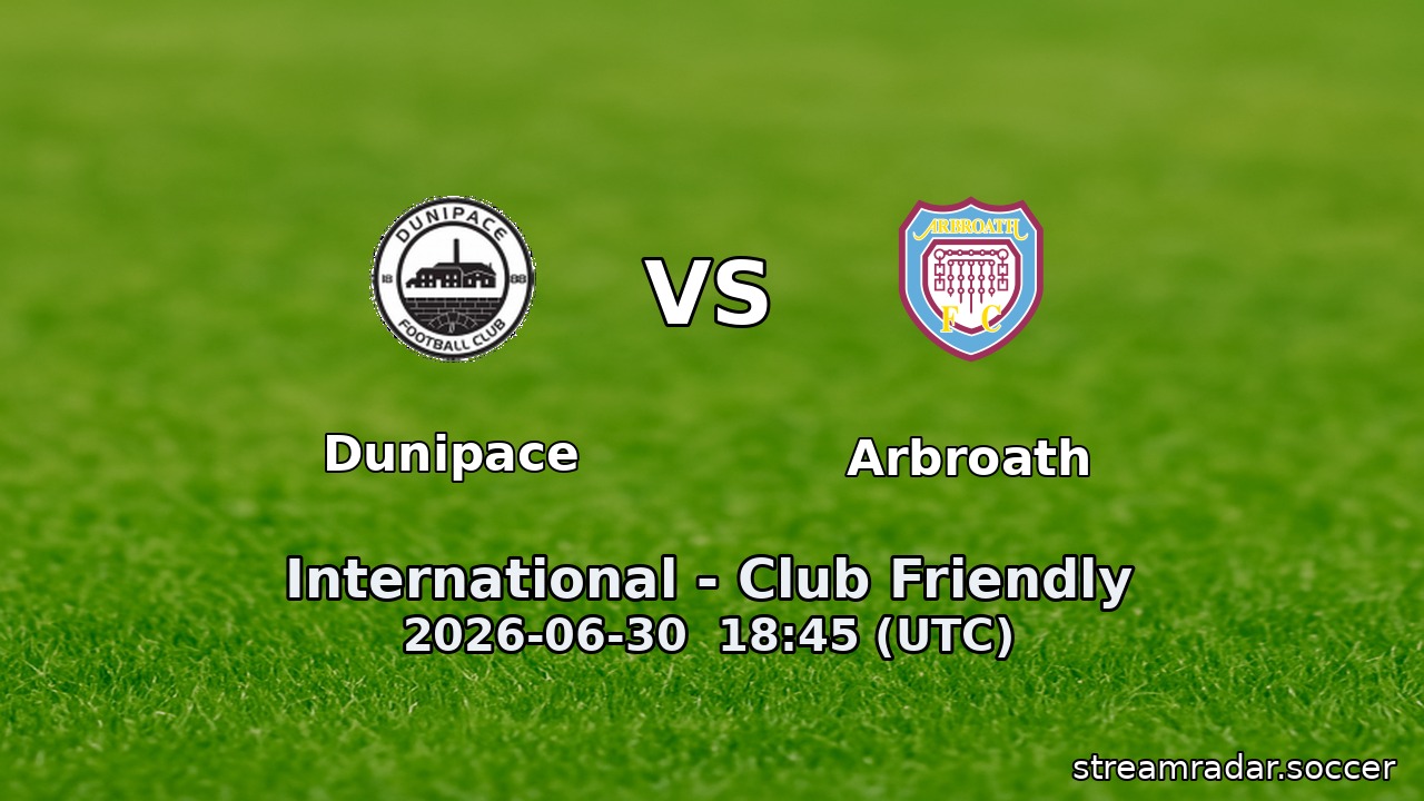 Dunipace vs Arbroath