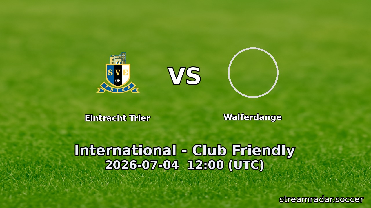Eintracht Trier vs Walferdange