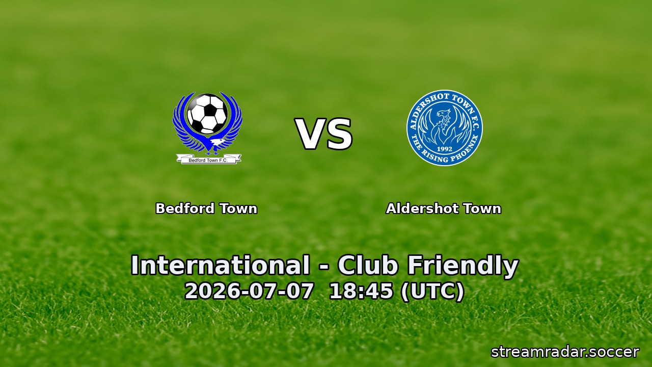 Bedford Town vs Aldershot Town