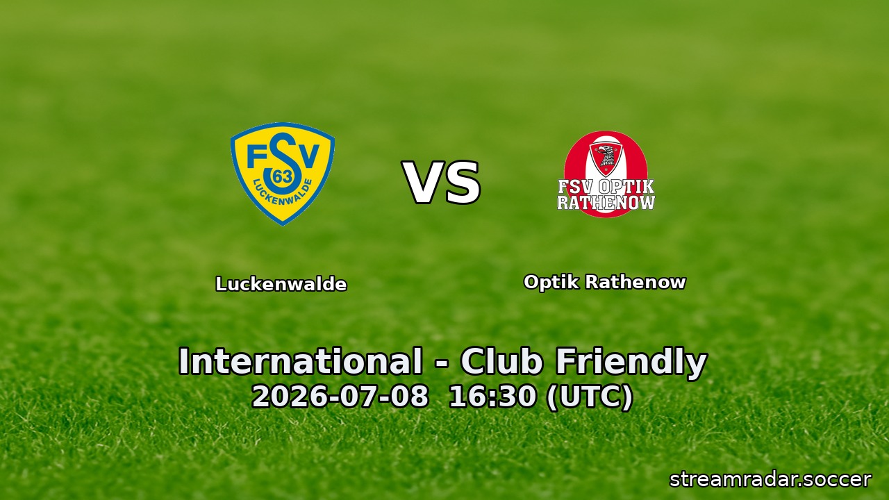 Luckenwalde vs Optik Rathenow