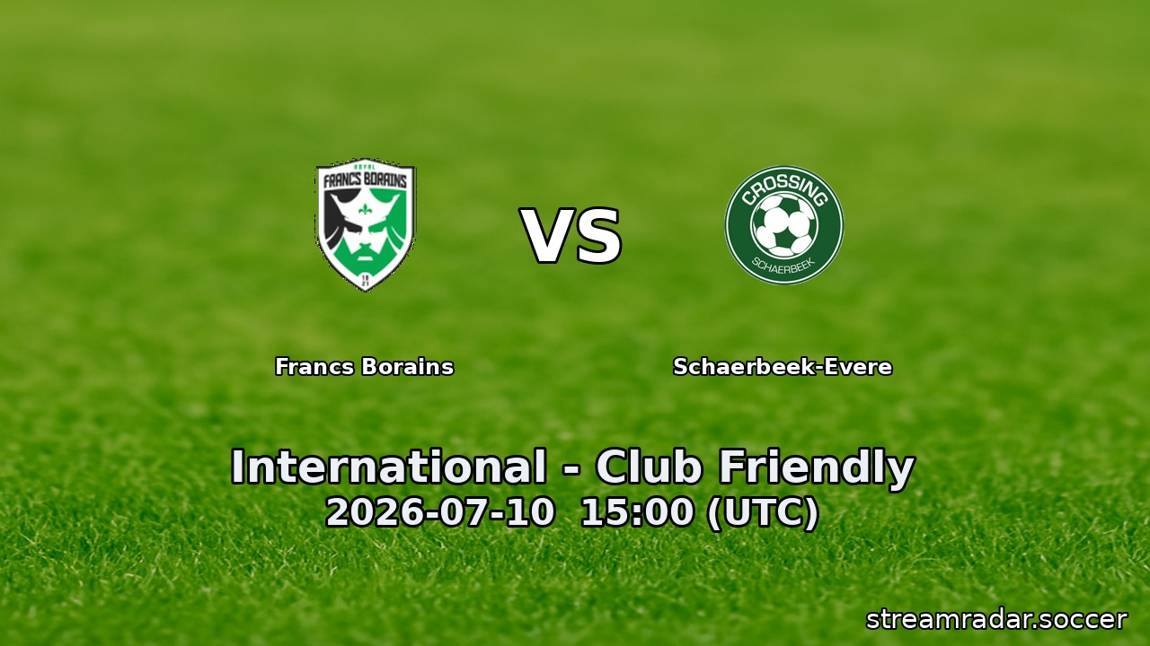 Francs Borains vs Schaerbeek-Evere